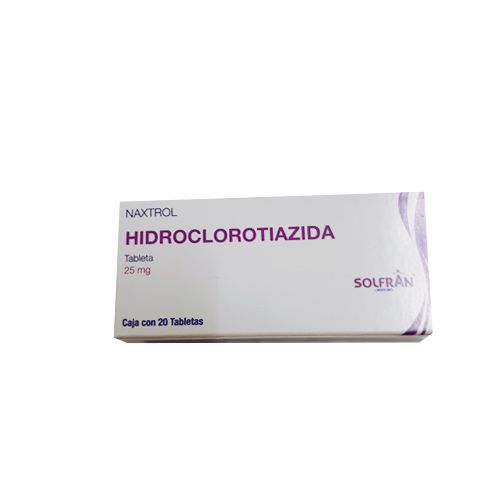 HIDROCLOROTIAZIDA 25 mg tab, NAXTROL