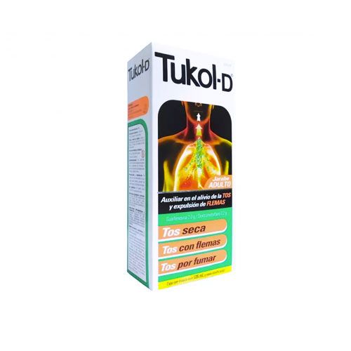 [650240010712] GUAIFENESINA/DEXTROMETORFANO 2.0/0.2 g TUKOL-D 125mL