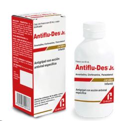 [7501088509766] AMANTADINA/CLORFENAMINA/PARACETAMOL, 60 ml, ANTIFLU-DES JR