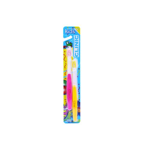 [7501072637024] CEPILLO DENTAL 2 pz, CLINIC KIDS SUAVE