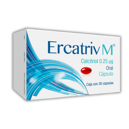 [7503027446125] CALCITRIOL 0.25 mg, 30 tab, ERCATRIV M