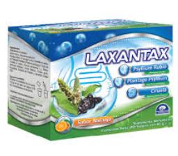 [7506021102516] RUBIO/PLANTAGO/CIRUELA c/20 sobres 10 g c/u, LAXANTAX SABOR NARANJA