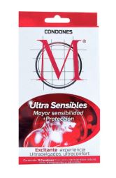 [650240012525] PRESERVATIVO c/3 pz, M FORCE ULTRA SENSIBLE