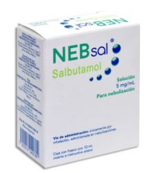 [7502213042769] SALBUTAMOL 5mg gotas para nebulizacion NEBSAL 10 ml