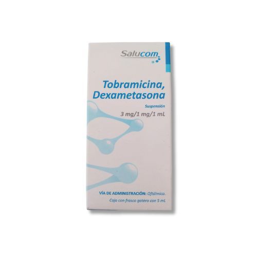 TOBRAMICINA/DEXAMETASONA 3 mg/1 mg/1 ml, 5 ml gts, SALUCOM