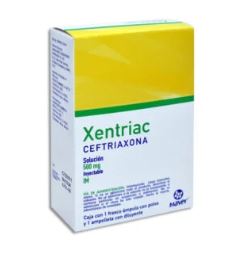 [7502009748585] CEFTRIAXONA 500 mg/2 ml, 1 amp, XENTRIAC I.M.