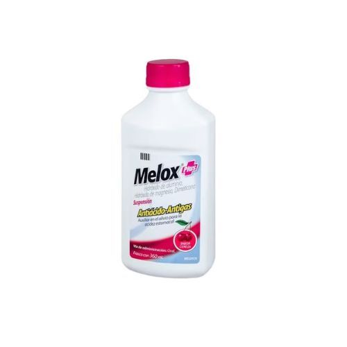 [7501072310392] ALUMINIO/MAGNESIO/DIMETICONA 3.7/4/0.5 g, 360 ml, MELOX PLUS CEREZA