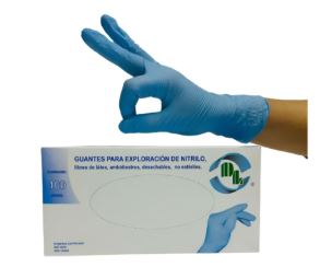 [7501128110389] GUANTE DE NITRILO NO ESTERIL MEDIANO, DL
