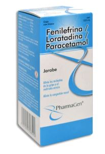 [7501299308592] FENILEFRINA/LORATADINA/PARACETAMOL 33.33 mg/16.66 mg/3.20 g, 120 ml, PHARMAGEN
