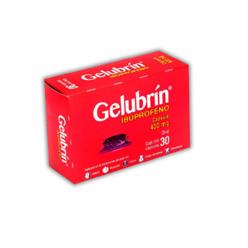 [7503027446088] IBUPROFENO 400 mg, 30 cap, GELUBRIN