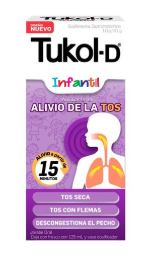 [650240031502] GUAIFENESINA/DEXTROMETORFANO 1.0/0.1 g, 125 ml, TUKOL-D INFANTIL
