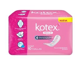 [7501017371198] TOALLA FEMENINA 10 toallas, KOTEX ANATOMICA SIN ALAS