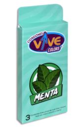 [7506624900038] PRESERVATIVO 3 pz, VIVE COLORS FRESA