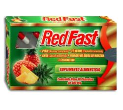 [7506021101151] PIÑA, TE VERDE, CHIA, VINAGRE DE SIDRA DE MANZANA, L-CARNITINA 500 mg, 30 cap, REDFAST