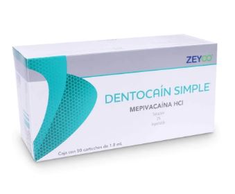 [7501567700417] MEPIVACAINA HCI 3%, 50 cartuchos de 1.8 ml, DENTOCAIN SIMPLE