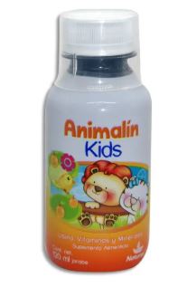 [7502259892311] LISINA/VITAMINAS Y MINERALES, 120 ml, ANIMALIN KIDS