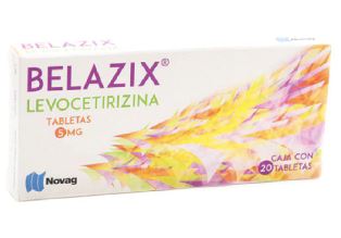 [7501075722604] LEVOCETIRIZINA 5 mg, 20 tab, BELAZIX