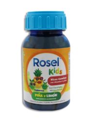 [7502240451039] VITAMINA C/ZINC, 242 g, 110 gomitas, ROSEL KIDS PIÑA-LIMON
