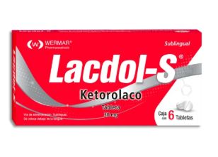[7502240451022] KETOROLACO SUBLINGUAL 30 mg, 6 tab, LACDOL-S