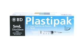 [17501073025520] JERINGA 5 ml NEGRA 22X32, 100 pz, PLASTIPAK