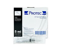 [17501048660589] JERINGA 5 ml NEGRA 22X32, 100 pz, PROTEC