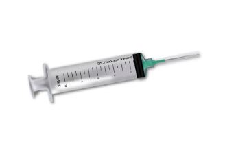 [7501048660612] JERINGA 10 ml VERDE 21X32, 1 pz, PROTEC