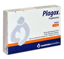[7502247375505] PIOGLITAZONA 15 mg, 7 tab, PLAGOX
