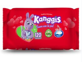 [7508006012520] TOALLITAS HUMEDAS, 120 pz, KANGGIS