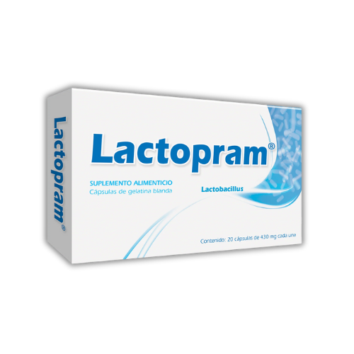 [7503008344488] LACTOBACILOS ACIDOFILOS VIVOS MICRO ENCAPSULADOS, 20 cap, LACTOPRAM AD