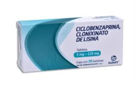 [7502009749179] CICLOBENZAPRINA/CLONIXINATO DE LISINA 5/125 mg, 20 tab, MAVER