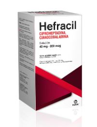 [7502009747663] CIPROHEPTADINA/CIANOCOBALAMINA 40/0.3 mg, 220 ml, HEFRACIL