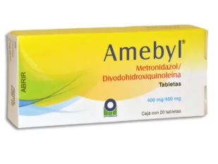 [7502004400204] METRONIDAZOL/DIYODOHIDROXIQUINOLEINA 400/400 mg, 20 tab, AMEBYL