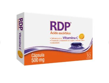 [7503008344914] ACIDO ASCORBICO 500 mg, 10 cap, RDP