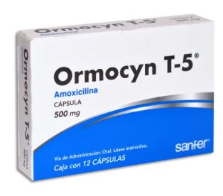 [7501070637057] AMOXICILINA TRIHIDRATADA 500 mg, 12 cap, ORMOCYN T-5