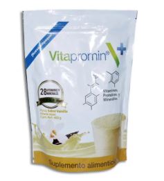 [7503028771479] VITAMINA C, E, B6, B2, B1, A/ACIDO FOLICO/BIOTINA/VITA K1, B12, D3, VITAPROMIN VAINILLA, 400g polvo