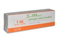 [7506022306791] JERINGA 1 ml NARANJA 29GX13 mm, c/10 pz, SENSIMEDICAL