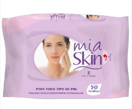 [7503006503764] TOALLITAS DESMAQUILLANTES, 50 pz, MIA SKIN