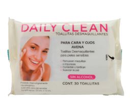 [7503009088640] TOALLITAS DESMAQUILLANTES, 30 pz, DAILY CLEAN