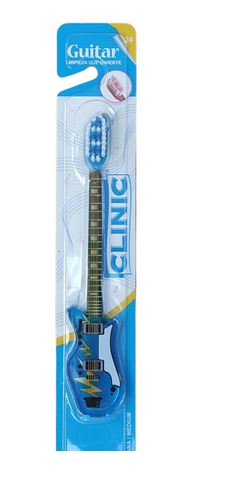 [7501072640000] CEPILLO DENTAL 1 pz, CLINIC GUITAR INFANTIL