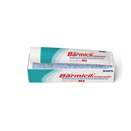 BETAMETASONA/CLOTRIMAZOL/GENTAMICINA 50 mg/1 g/0.1 g, 40 gr crema, BARMICIL COMP