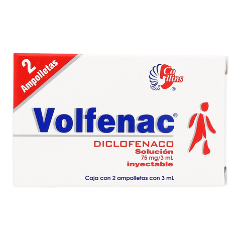 DICLOFENACO 75mg /3ml, VOLFENAC, 2 amp