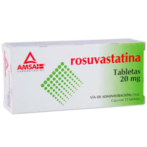 ROSUVASTATINA 20 mg, 15 tab, AMSA