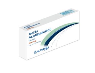 [7503004908684] ACIDO ACETILSALICILICO 500 MG, G.I. ALPHARMA 20  tab