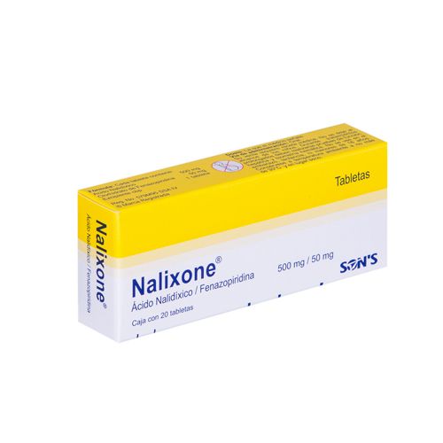 [7502001165533] AC NALIDIXICO/FENAZOPIRIDINA 500/50MG , NALIXONE 20  tab