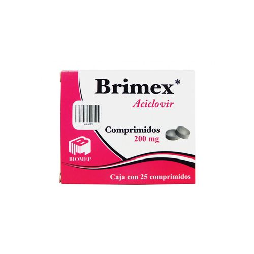ACICLOVIR 200 mg, 25 comp, BRIMEX