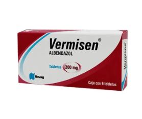 [7501075715927] ALBENDAZOL 200 mg, 6 tab, VERMISEN