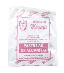 [3311000003463] PASTILLAS DE ALCANFOR, 10 SOBRES C/3 pastillas, MERCURIO