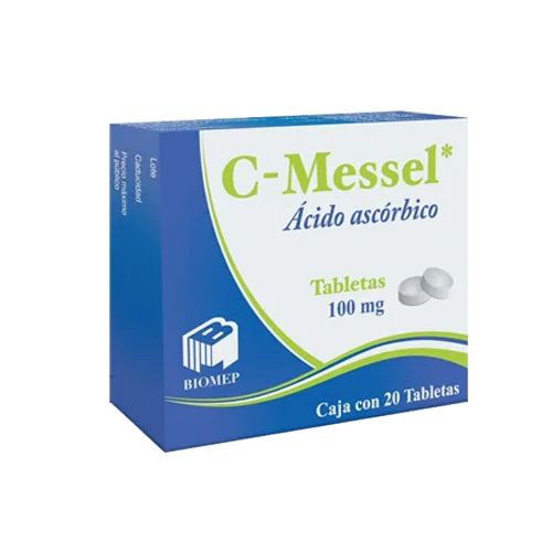 ACIDO ASCORBICO 100 mg, 20 tab, C-MESSEL