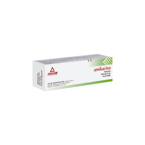 AMIKACINA 100 mg/2 ml, 1 amp, AMSA