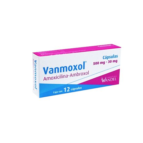 AMOXICILINA AMBROXOL 500 mg/30mg, VANMOXOL 12 cap